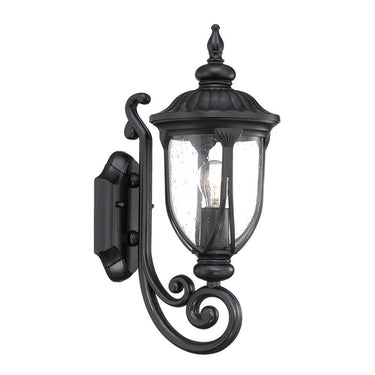 Matte Black Cast Aluminum Glass Lantern